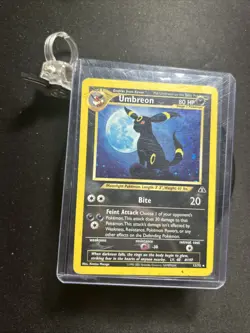 Pokemon Umbreon 13/75 Holo Card with Heart Swirl Neo Discovery 2001 - Image 1