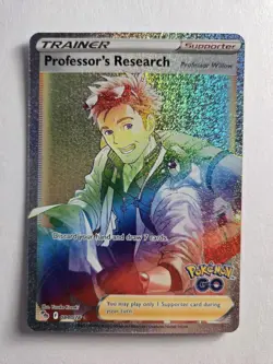 Pokemon TCG Professor's Research Hyper Rare Card 84/78 Pokemon Go - Image 1