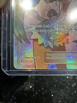 Mallow 145/145 Holo Pokemon TCG SM Guardians Rising Supporter Card NM Near Mint - Image 3