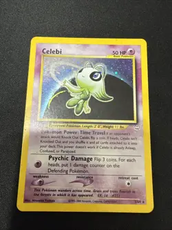 Pokemon TCG Celebi Neo Revelation Holo Rare Card 3/64 Unlimited - Image 1