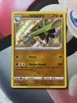 Galarian Sirfetch'd SV064/SV122 Shiny Holo Rare Shining Fates Pokemon Card NM - Image 1
