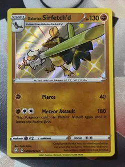 Galarian Sirfetch'd SV064/SV122 Shiny Holo Rare Shining Fates Pokemon Card NM - Image 2