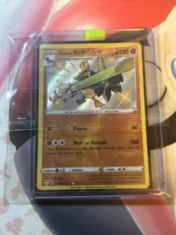 Galarian Sirfetch'd SV064/SV122 Shiny Holo Rare Shining Fates Pokemon Card NM - Image 4