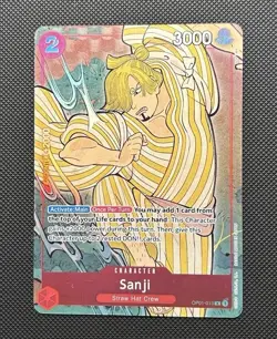 Sanji (English Version 1st Anniversary Set) OP01-013 One Piece Cards Foil NM - Image 1