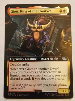 Giott, King of the Dwarves (Extended Art) Final Fantasy #488 Foil NM+ - Image 1