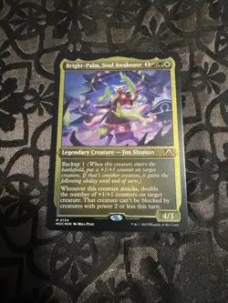 MTG 1X BRIGHT-PALM, SOUL AWAKENER THICK STOCK CDR: MARCH OF THE MACHINE FOIL - Image 1