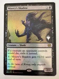 MTG FOIL Misery's Shadow Promo Pack The Brothers War - Promo: Planeswalker - Image 1