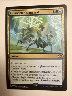 Quandrix Command NM MTG The Lost Caverns of Ixalan LCI LCC Magic - Image 1