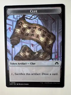 MTG Modern Horizons 3 Clue // Energy Reserve x1 NM Token - Image 1