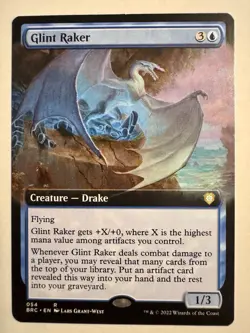 x1 Glint Raker - Extended Art R MTG Commander: The Brothers' War M/NM, English - Image 1