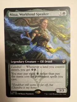 x1 Nissa, Worldsoul Speaker - Extended Art R MTG Commander: Aetherdrift M/NM, En - Image 1