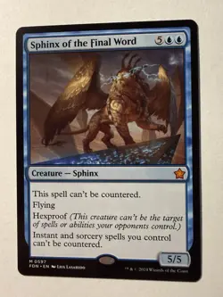 Sphinx of the Final Word 0597 | Magic the Gathering | Foundations | Mythic | NM - Image 1