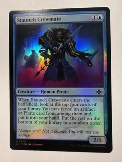 MTG Staunch Crewmate (79/491) The Lost Caverns of Ixalan LP FOIL - Image 1