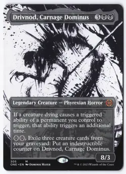 Drivnod, Carnage Dominus (Showcase) M Phyrexia: All Will Be One 305 NM - Image 1