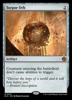 MTG Torpor Orb NM-Mint Outlaws of Thunder Junction: The Big Score - Image 1