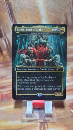 MTG Eddie Lord of Light #2184🌈Foil SLD Iron Maiden Eddie Unchained W/case - Image 2