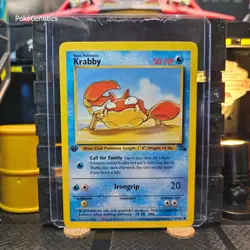 Krabby 1st Edition Fossil Pokemon TCG 51/62 Common - Image 1