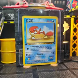Krabby 1st Edition Fossil Pokemon TCG 51/62 Common - Image 3