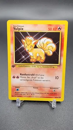 Pokemon GERMAN Base Set 1st EDITION Vulpix 68/102 Near Mint!! - Image 1