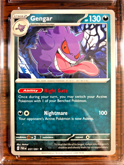Gengar Regular Uncommon #057 - CGC NM/MINT 8 - 2024 Paldean Fates - Pokemon TCG - Image 2