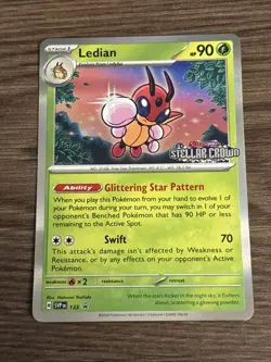 Pokemon TCG Ledian 133 SVP Black Star Promo Stellar Crown Stamped NM - Image 1