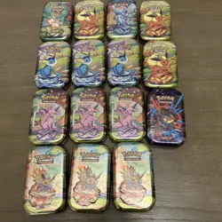 Pokemon MEGA HEROES Mini Tins Factory Sealed/ New Lot (15) - Image 1