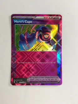Pokemon TCG Temporal Forces Ace Spec Hero's Cape 152/162 Near Mint - Image 1