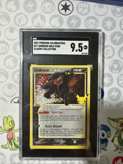 2021 POKEMON CELEBRATIONS CLASSIC COLL #17 UMBREON-GOLD STAR SGC 9.5 - Image 1