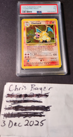 Pokemon TCG Charizard #4/130 Base Set 2, Holographic, Graded PSA 5, EX - Image 1