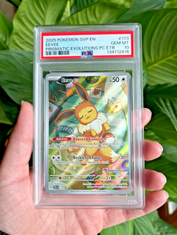 Eevee Pokemon Center Promo #173 Prismatic Evolutions PSA 10 - Image 1