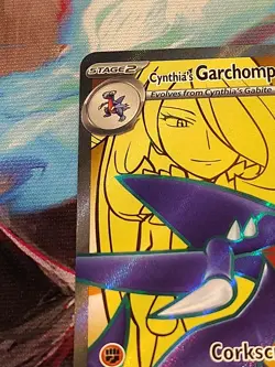 Pokemon TCG Cynthia's Garchomp EX 215/182 Full Art Destined Rivals - Image 2