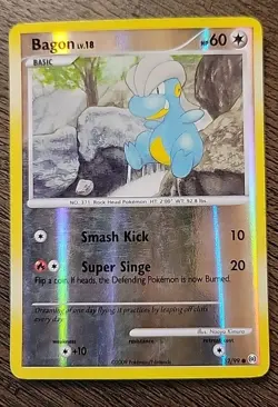 Pokemon TCG Bagon Arceus 52/99 Reverse Holo Common - Image 1