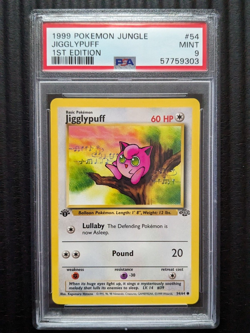 PSA 9 JIGGLYPUFF JUNGLE 1ST EDITION #54 POKEMON 1999 - Image 1
