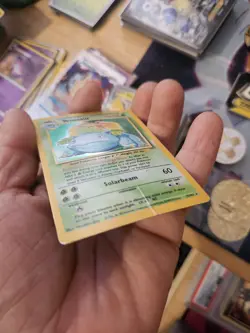 Pokemon TCG Venusaur 15/102 Base Set Unlimited Holo Rare HP/Damaged X2 - Image 3