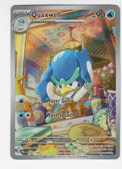 Quaxwell #207 Pokemon Paldea Evolved 2023 Special Illustration Full Art NM - MT - Image 1