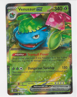 Venusaur ex #1 Pokemon Stellar Crown Holo Rare NM 2024 - Image 1