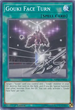 Gouki Face Turn - MP19-EN036 - Common - 1st Edition - Lightly Played - Image 1