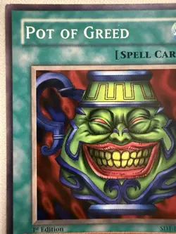 Pot of Greed SD1-EN015 1st Ed LP Vintage Yu-Gi-Oh Spell - GravesVault - Image 3