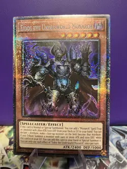 Yugioh Eidos the Underworld Monarch DUAD-EN017 Starlight Rare 1st Edition NM - Image 1