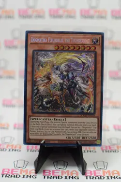 Yugioh! 1x Dogmatika Fleurdelis the Thunderbolt DOOD-EN026 Secret Rare 1st Ed NM - Image 1