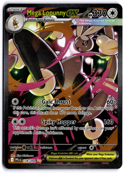 ENGLISH Mega Lopunny EX SIR 128/094 Phantasmal Flames NEAR MINT Pokemon Card - Image 1