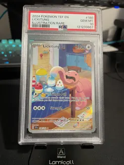 Pokemon 2024 SV Temporal Forces TEF en Lickitung Card #180/162 PSA 10 - Image 3