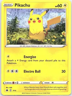 Pikachu - 7/15 Non Holo McDonald's Promos 2022 - Pokemon Card - LP - Image 1
