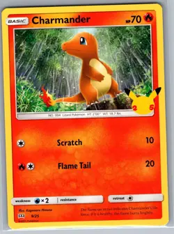 Charmander 9/25 Non Holo McDonald's 25th Anniversary Promos - Pokemon Card - NM - Image 1