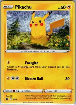 Pikachu - 7/15 Holo McDonald's Promos 2022 - Pokemon Card - NM - Image 1