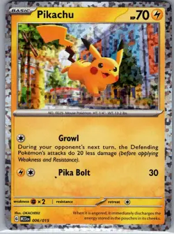 Pikachu 006/015 Holo McDonald's Promos 2023 - Pokemon Card - LP - Image 1