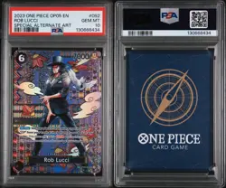 Rob Lucci SP Alt Art PSA 10 OP03- 092 (OP05) New Era One Piece Card English - Image 2