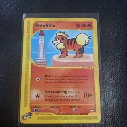 Growlithe - 80/147 - Common - Aquapolis - Pokemon Card - LP - Image 1