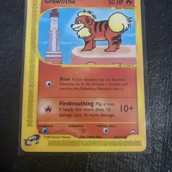 Growlithe - 80/147 - Common - Aquapolis - Pokemon Card - LP - Image 2
