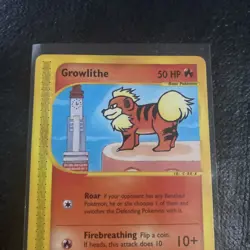 Growlithe - 80/147 - Common - Aquapolis - Pokemon Card - LP - Image 3